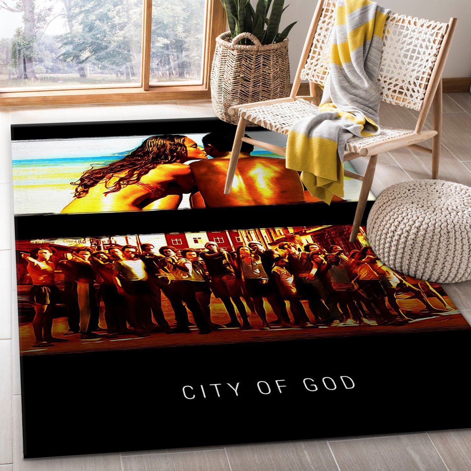 City Of God Area Rug Art Painting Movie Rugs Family Gift US Decor - Indoor Outdoor Rugs