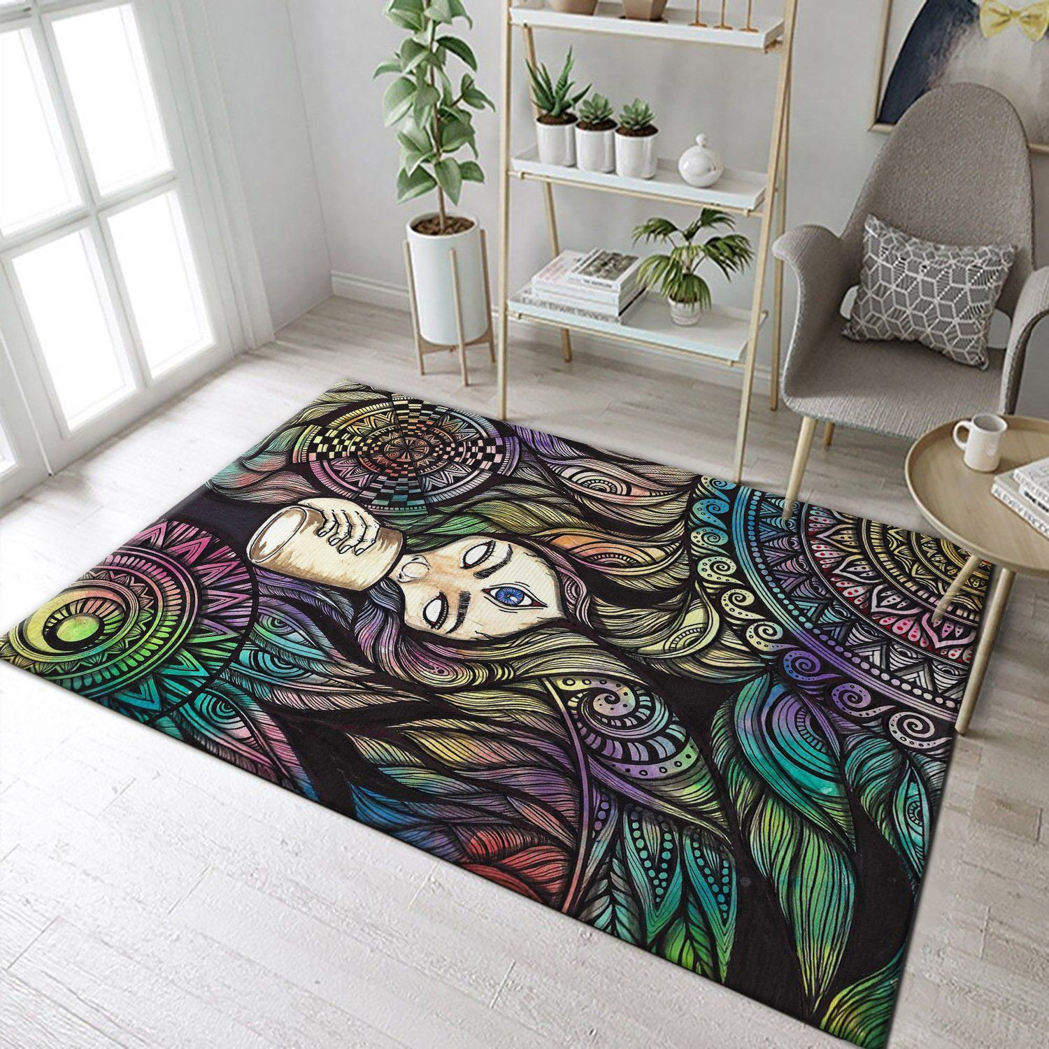 Coffee Break Abstract Area Rug, Living room and bedroom Rug, US Gift Decor - Indoor Outdoor Rugs