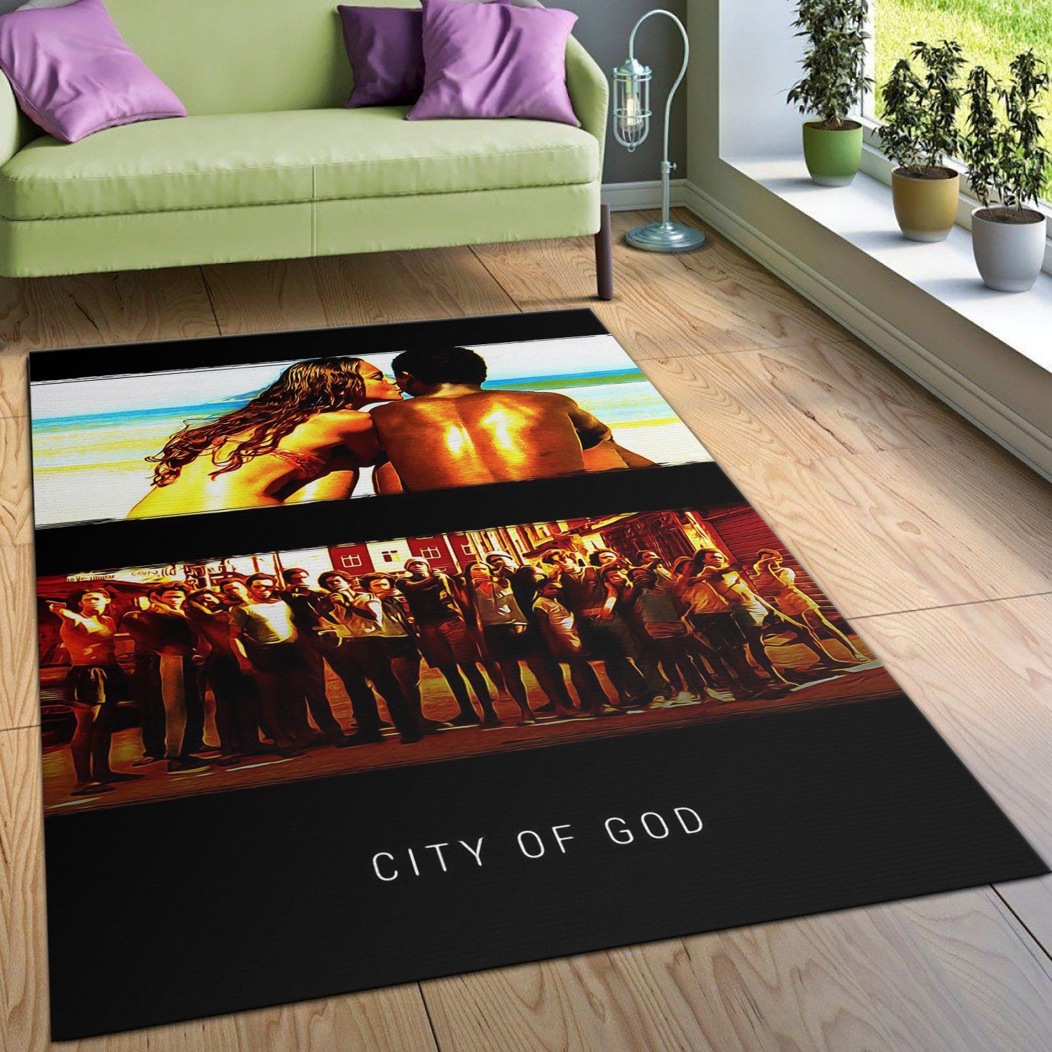 City Of God Area Rug Art Painting Movie Rugs Family Gift US Decor - Indoor Outdoor Rugs