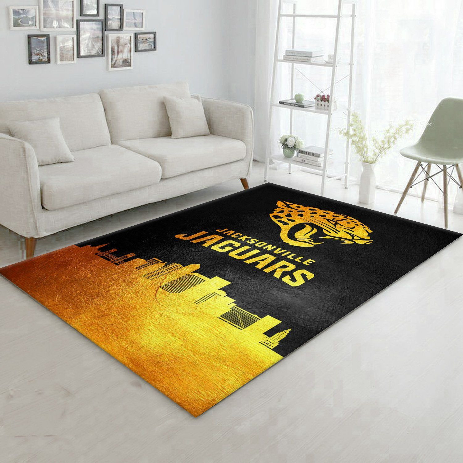 Jacksonville Jaguars NFL Area Rug, Living room and bedroom Rug, Home Decor Floor Decor - Indoor Outdoor Rugs