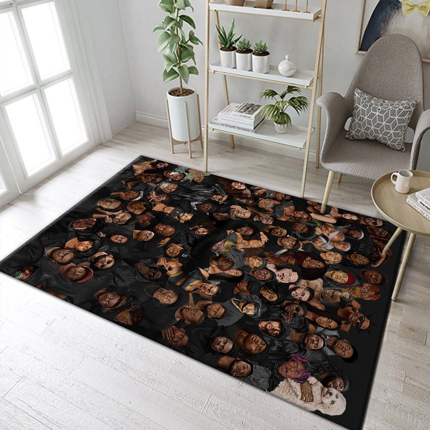 Hip Hop Legends Area Rug Music Floor Decor 02115 Ourdoor Rug - Indoor Outdoor Rugs