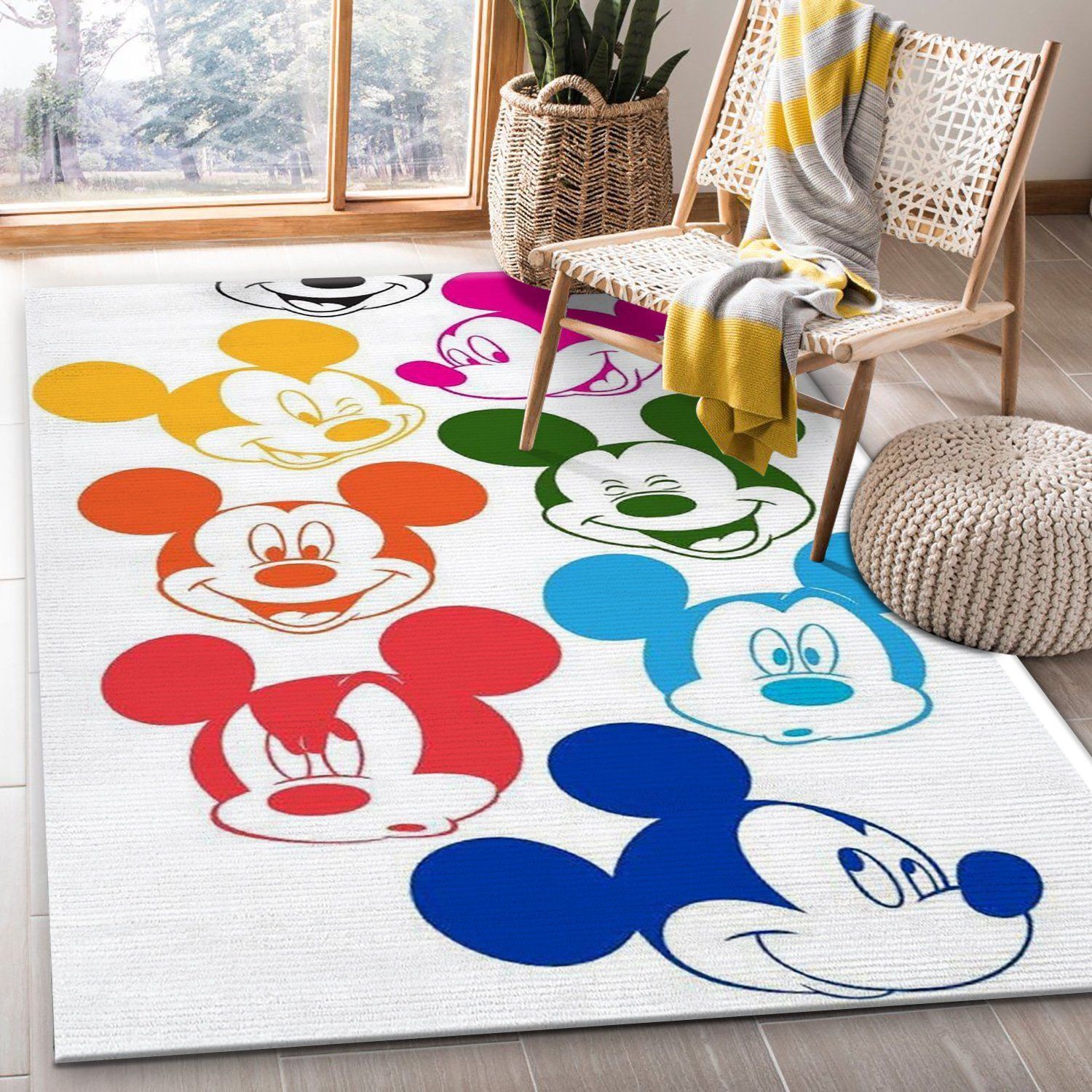 Mickey Mouse Disney Area Rug For Christmas Bedroom Home Decor Floor Decor - Indoor Outdoor Rugs