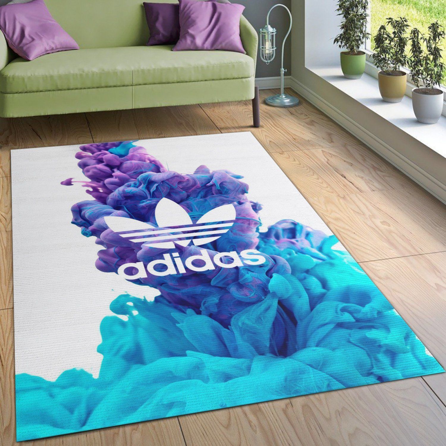 Adidas Area Rug Living Room Rug US Gift Decor - Indoor Outdoor Rugs