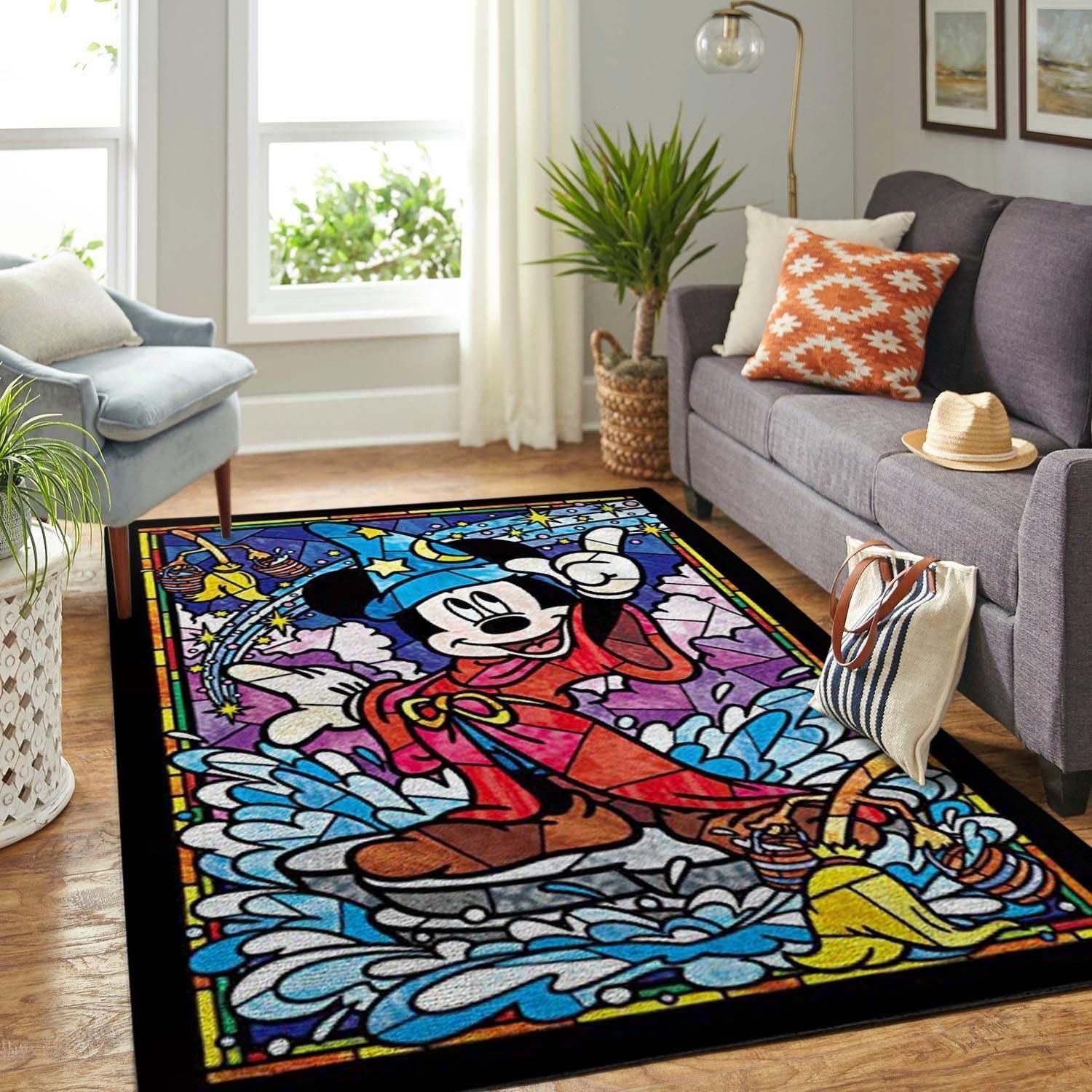 Mickey Mouse And Pluto Disney Living Room Area Rug,  Kitchen Rug,  US Gift Decor - Indoor Outdoor Rugs