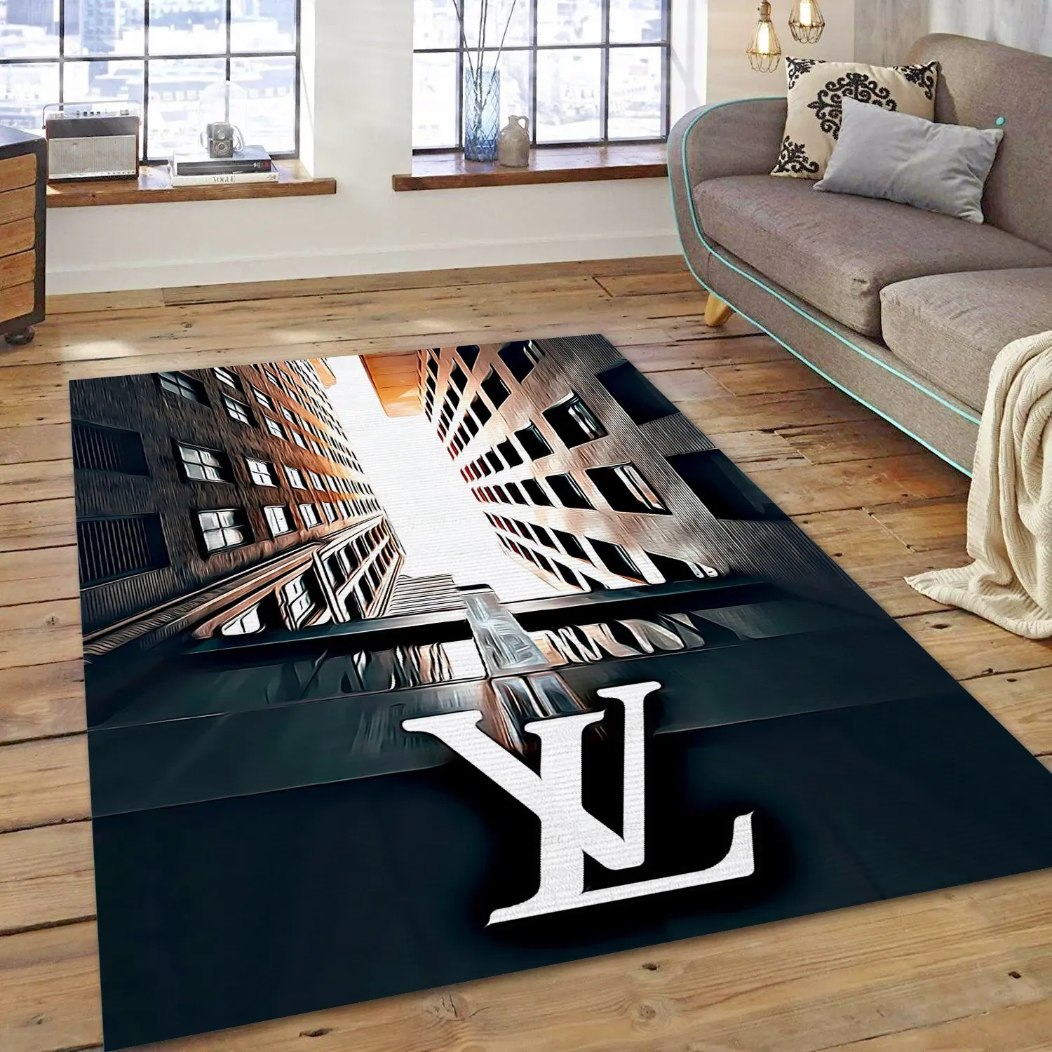 Louis Vuitton Fashion Art , Living Room Rug - Home Decor  Floor Decor - Indoor Outdoor Rugs