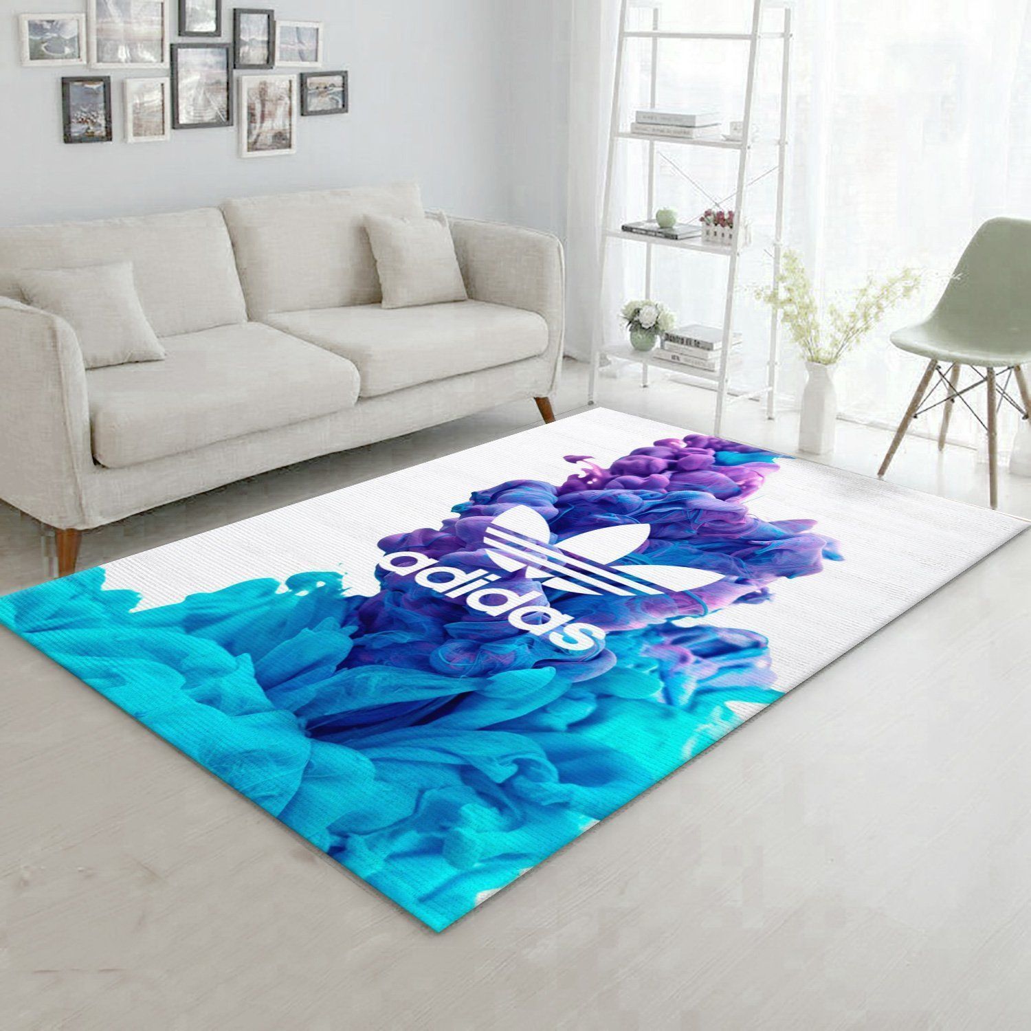 Adidas Area Rug Living Room Rug US Gift Decor - Indoor Outdoor Rugs