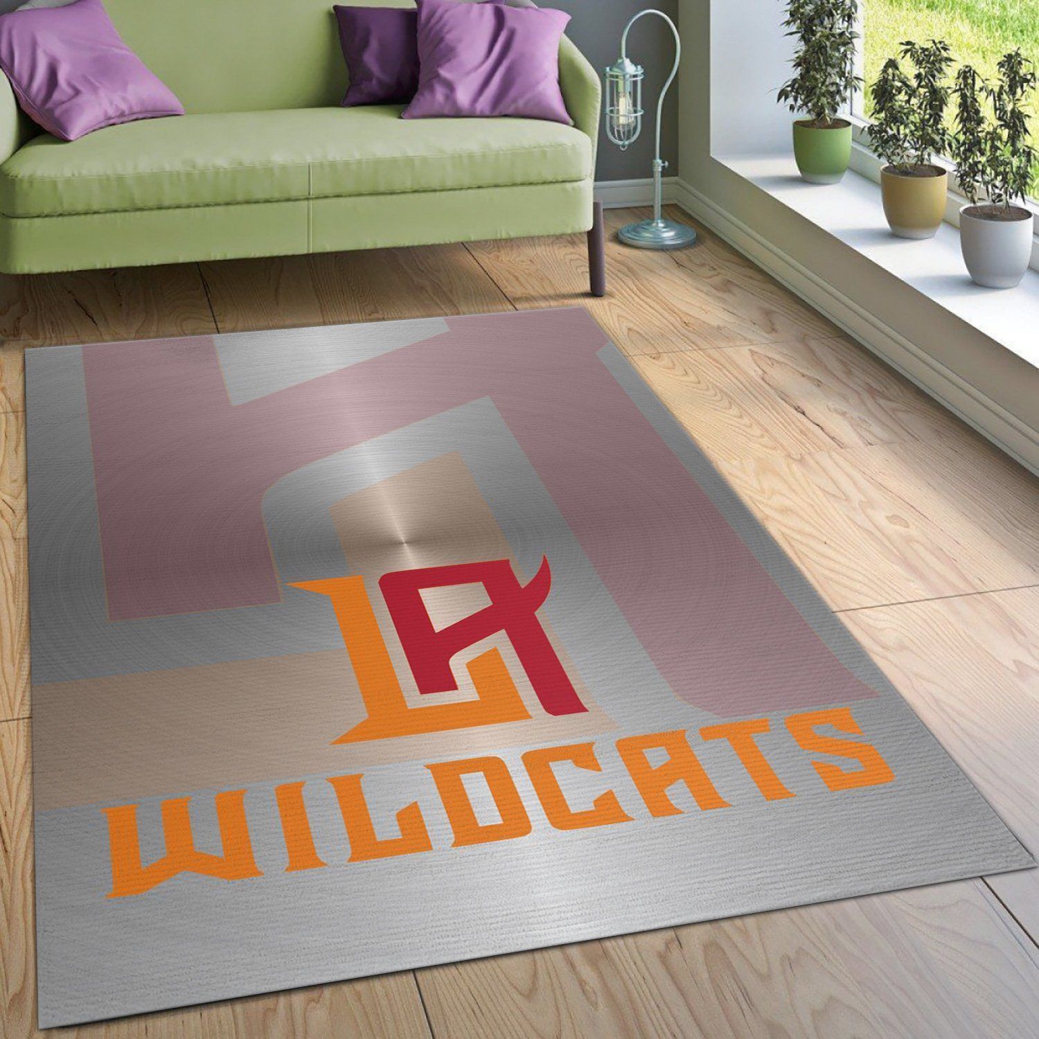 La Wildcats Xfl Nfl Area Rug Living Room Rug Home US Decor - Indoor Outdoor Rugs