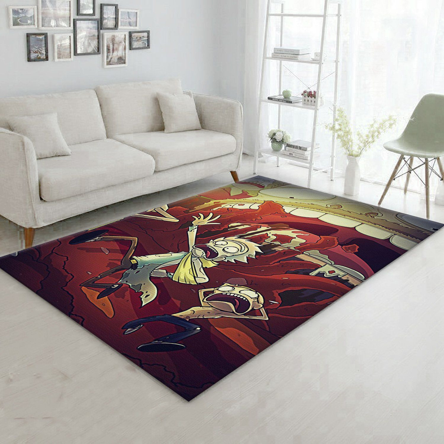 Rick And Morty Area Rug For Christmas Living Room Rug Home Decor Floor Decor - Indoor Outdoor Rugs