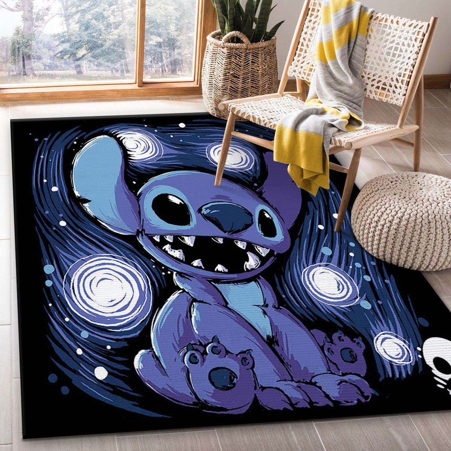 Starry Stitch Area Rug, Kitchen Rug, US Gift Decor - Indoor Outdoor Rugs