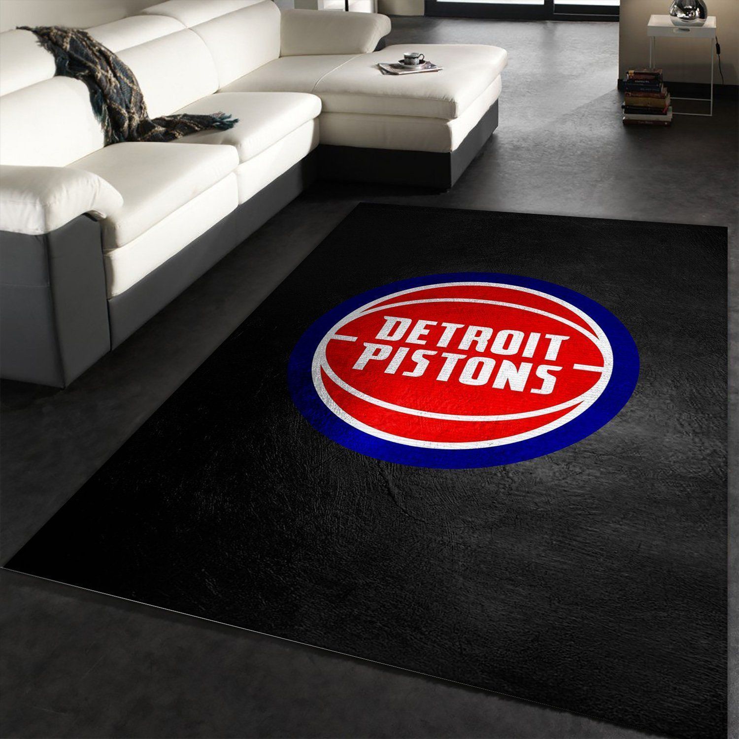 Detroit Pistons Area Rug For Christmas, Bedroom, US Gift Decor - Indoor Outdoor Rugs