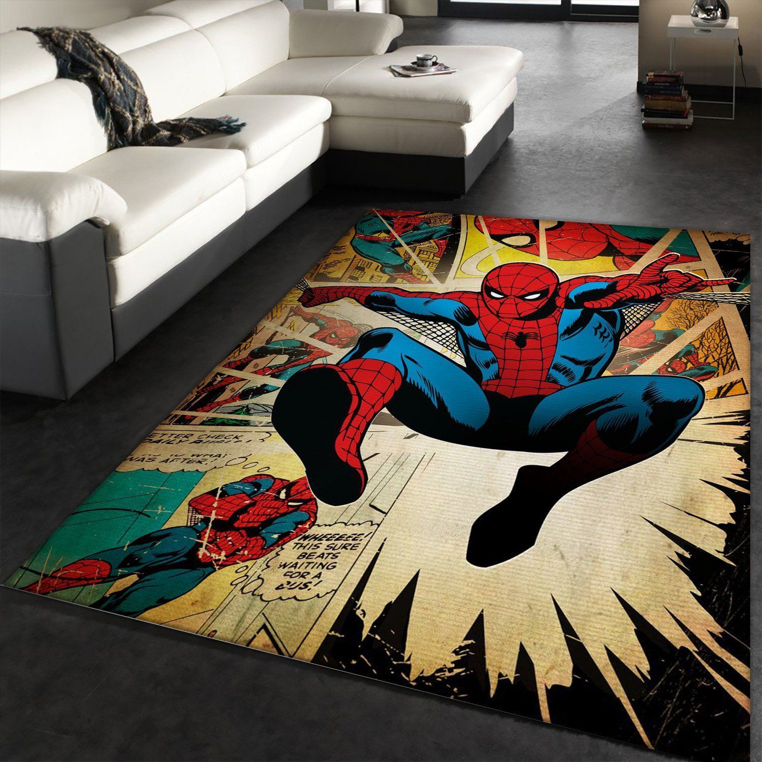 Spider Man Hero Movie Area Rug For Christmas Bedroom Christmas Gift US Decor - Indoor Outdoor Rugs