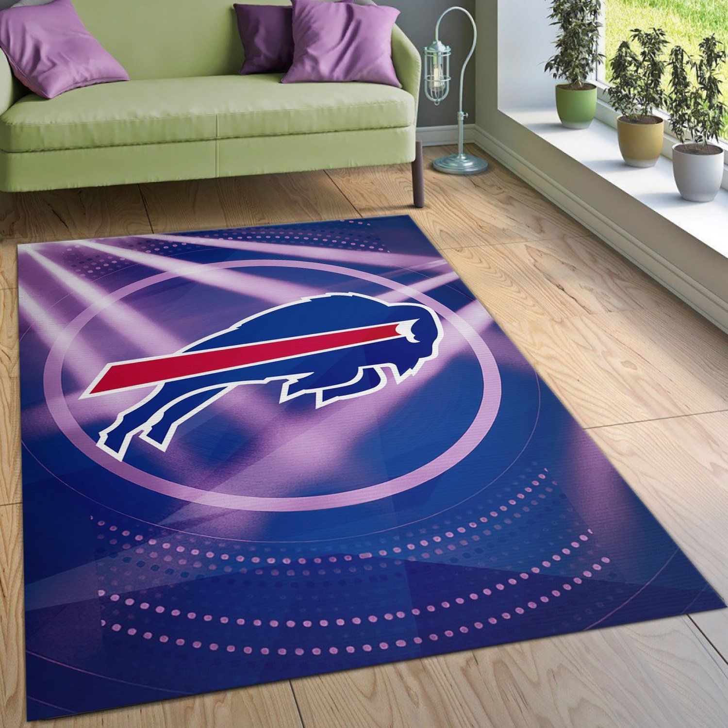 Buffalo Bills NFL Rug Bedroom Rug Christmas Gift US Decor - Indoor Outdoor Rugs