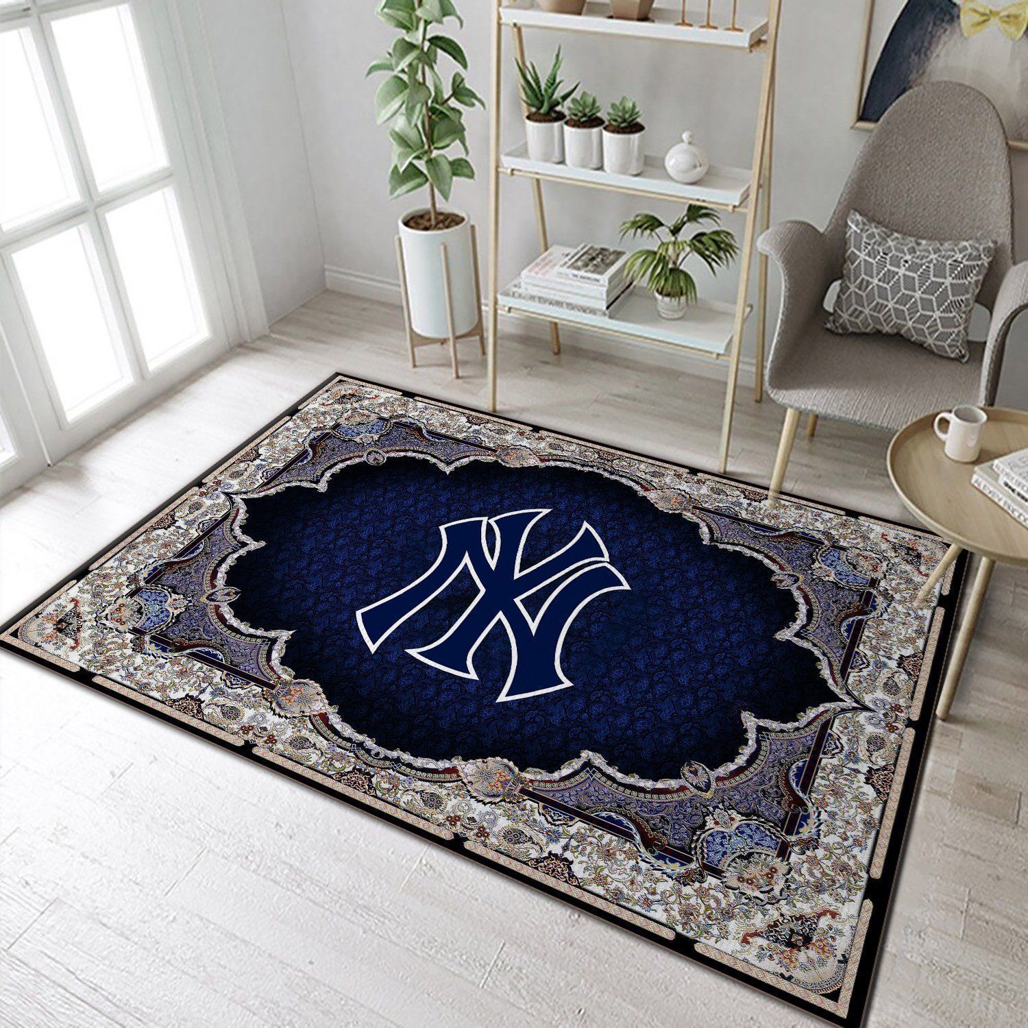 New York Yankees MLB Baseball Area Rug Baseball Floor Decor The US Decor - Indoor Outdoor Rugs