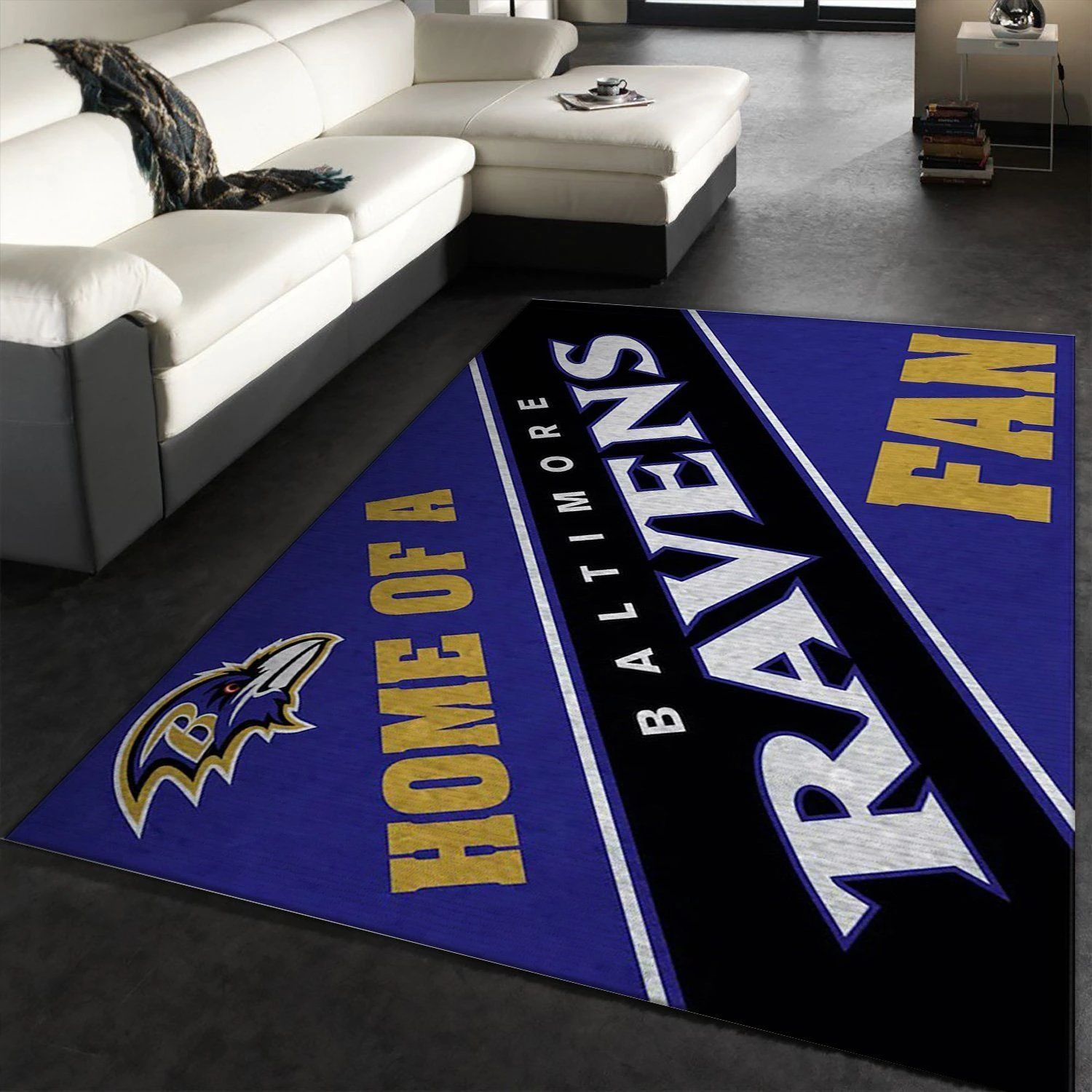 Baltimore Ravens Team Rug NFL Area Rug, Living Room Rug, Christmas Gift US Decor - Indoor Outdoor Rugs