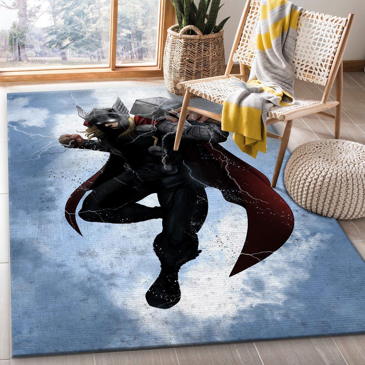 Thor Rug Bedroom Rug US Gift Decor - Indoor Outdoor Rugs