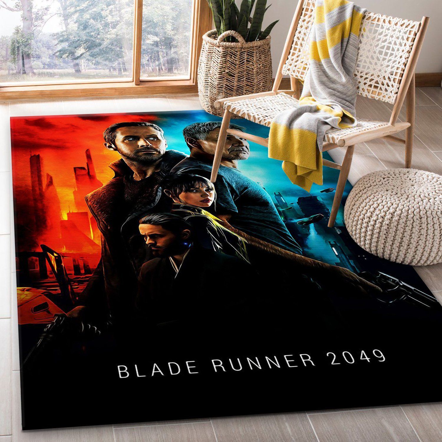 Blade Runner 2049 Rug Art Painting Movie Rugs Home Decor Floor Decor - Indoor Outdoor Rugs