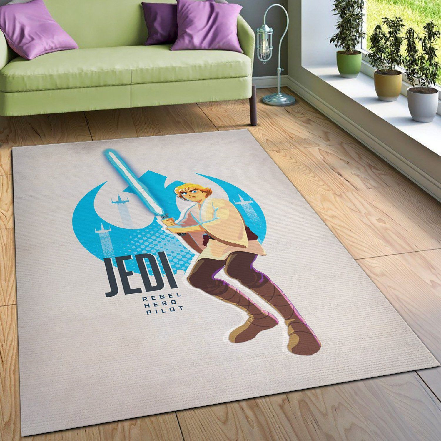 Jedi Rug Star Wars Galaxy Of Adventures US Gift Decor - Indoor Outdoor Rugs