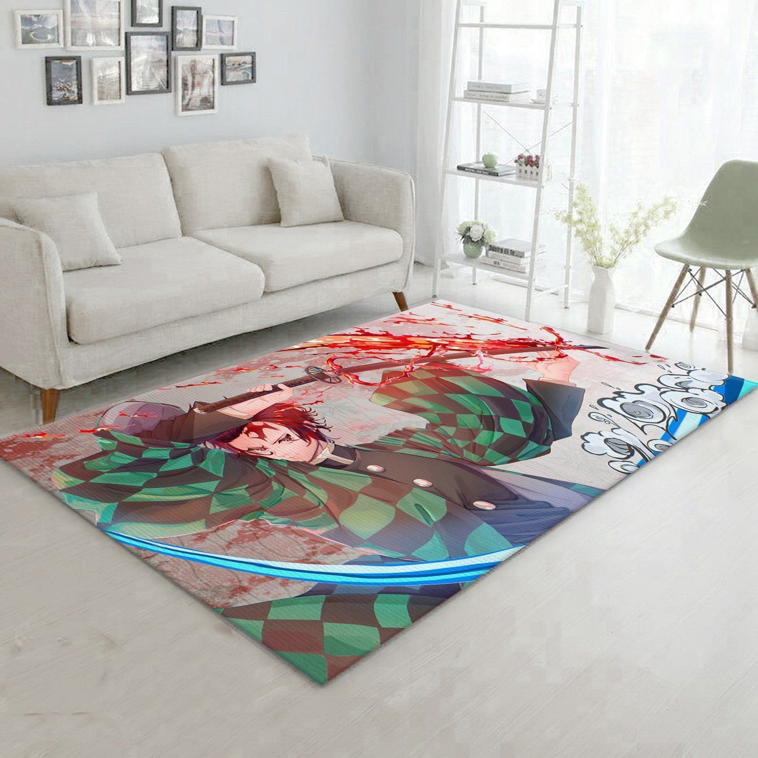 Anime Demon Slayer V4 Area Rug For Christmas Bedroom Rug Home US Decor - Indoor Outdoor Rugs