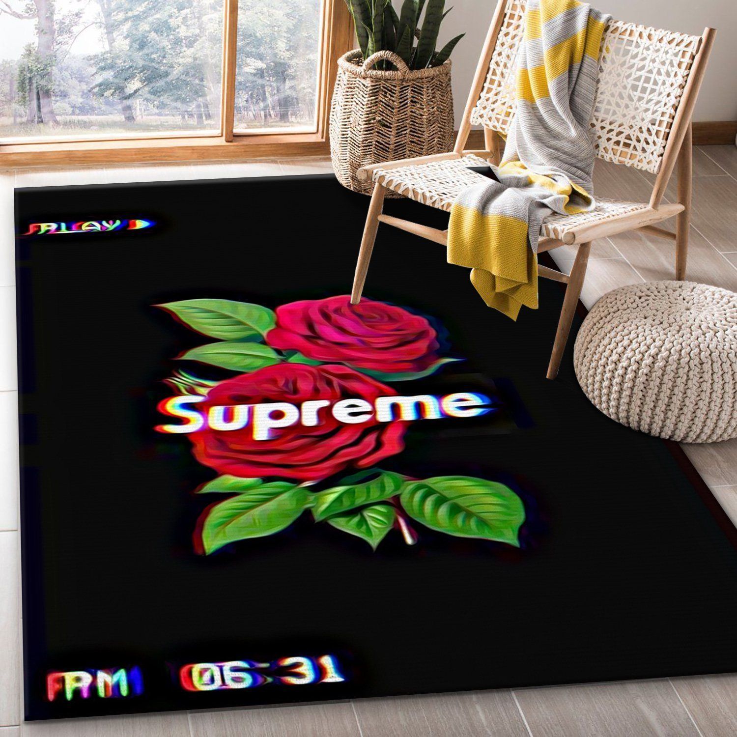 Supreme Rose V9 Area Rug Bedroom Rug Home US Decor - Indoor Outdoor Rugs