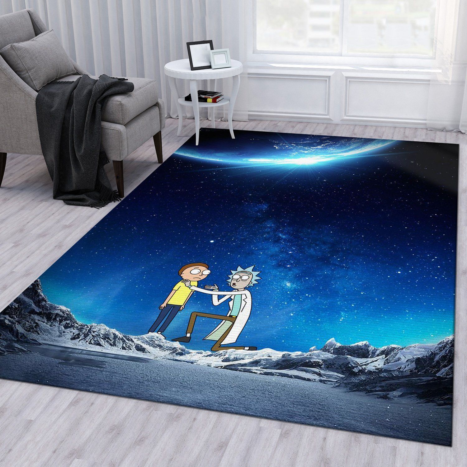 Rick And Morty Noel Gift Rug Living Room Rug Home Decor Floor Decor - Indoor Outdoor Rugs