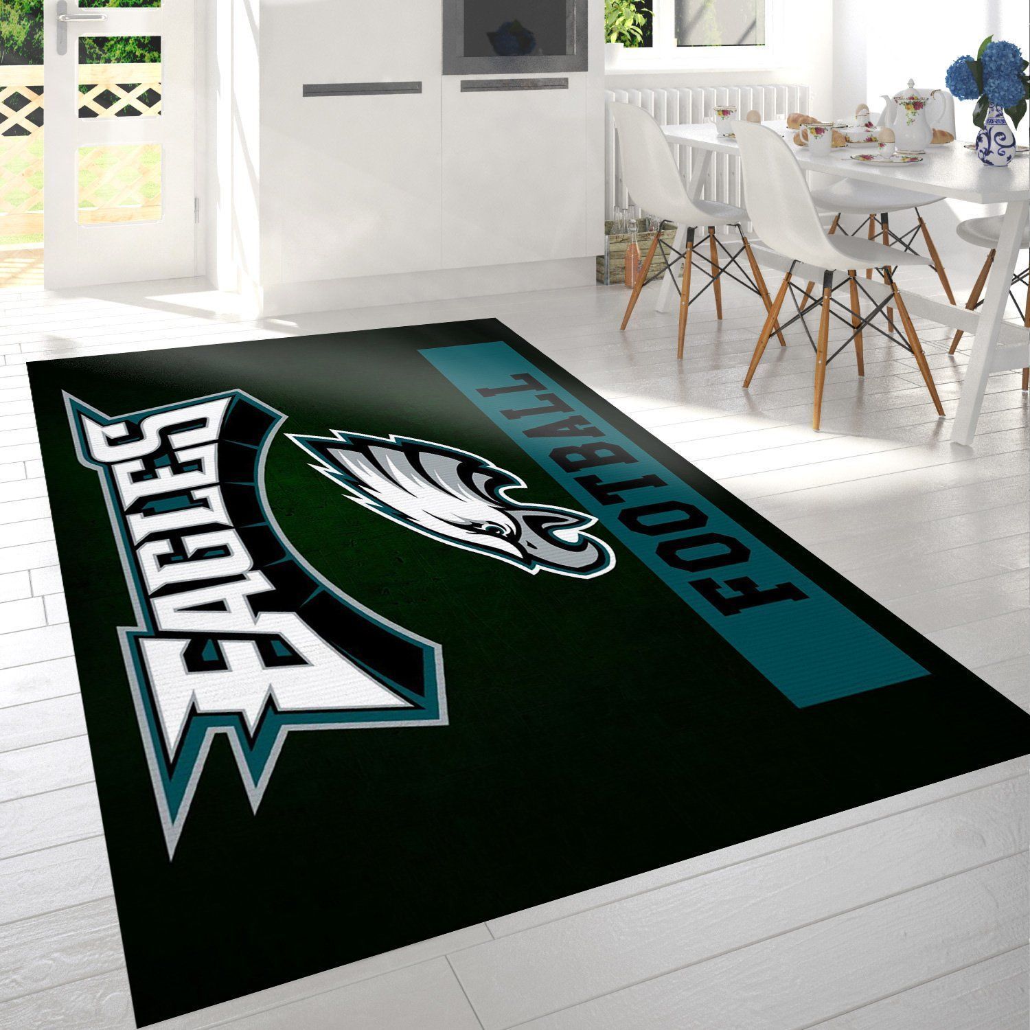 Philadelphia Eagles Banner Nfl Team Logo Rug Living Room Rug Home Decor Floor Decor - Indoor Outdoor Rugs