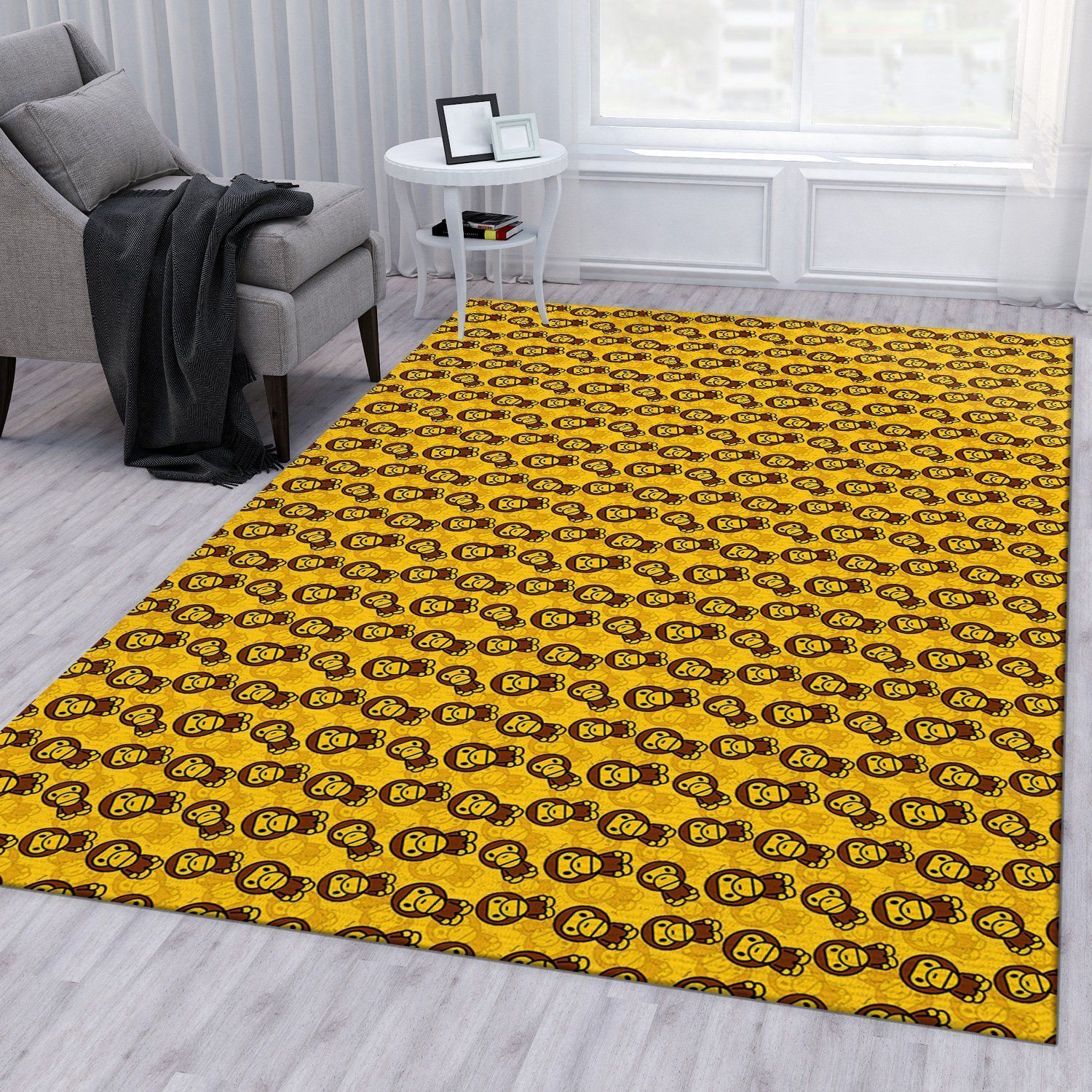 Bape Area Rug Bedroom Rug Family Gift US Decor - Indoor Outdoor Rugs