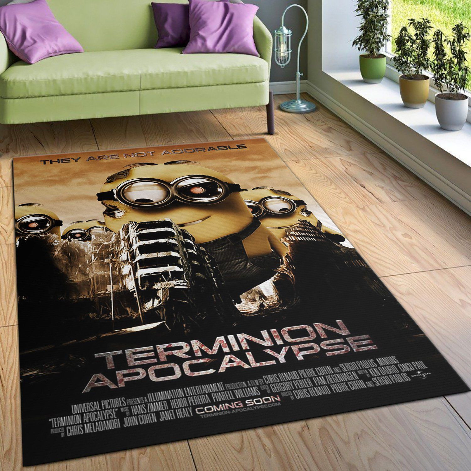 Terminion Apocalypse Poster Movie Area Rug, Bedroom, Home Decor - Indoor Outdoor Rugs