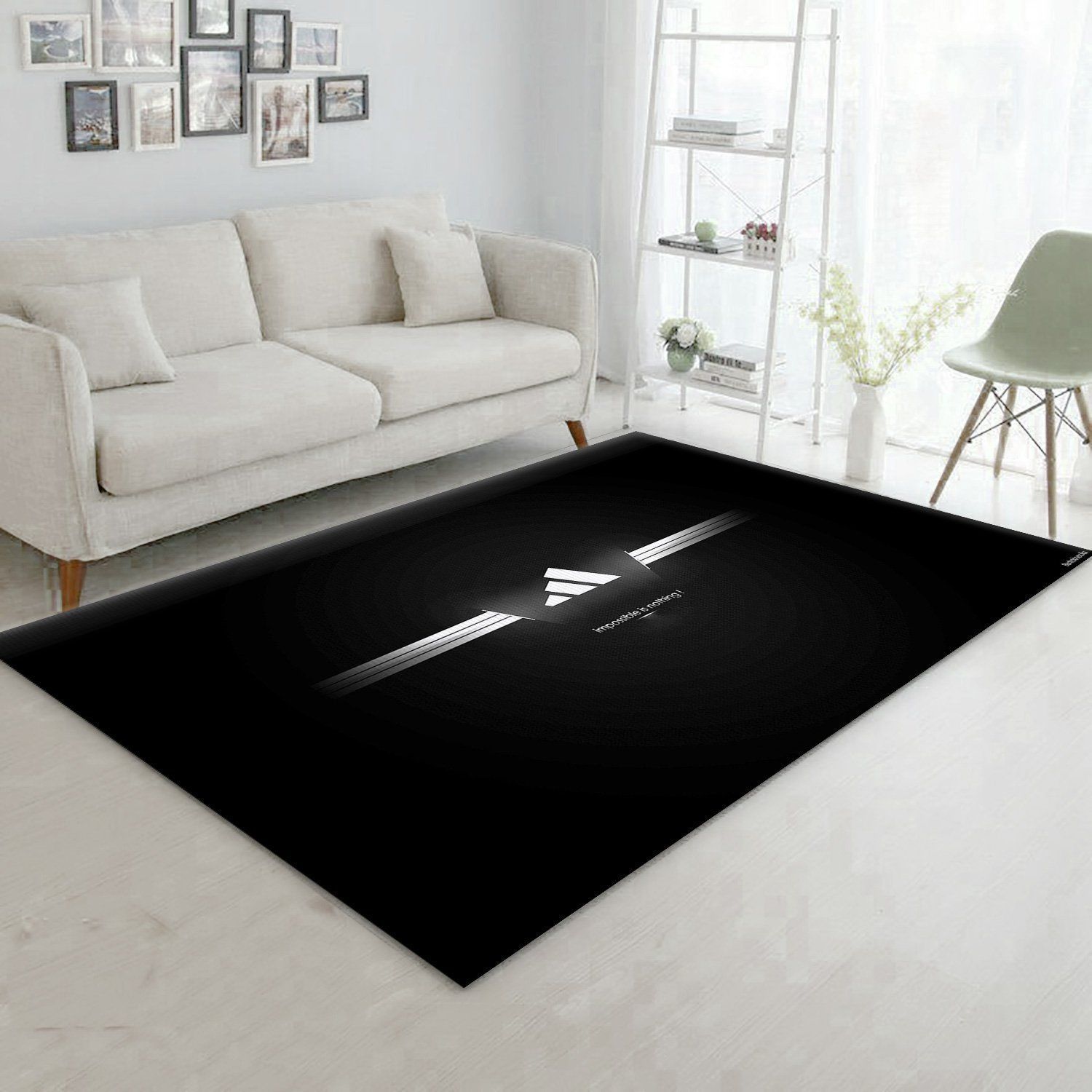 Adidas Area Rug Living Room Rug US Gift Decor - Indoor Outdoor Rugs