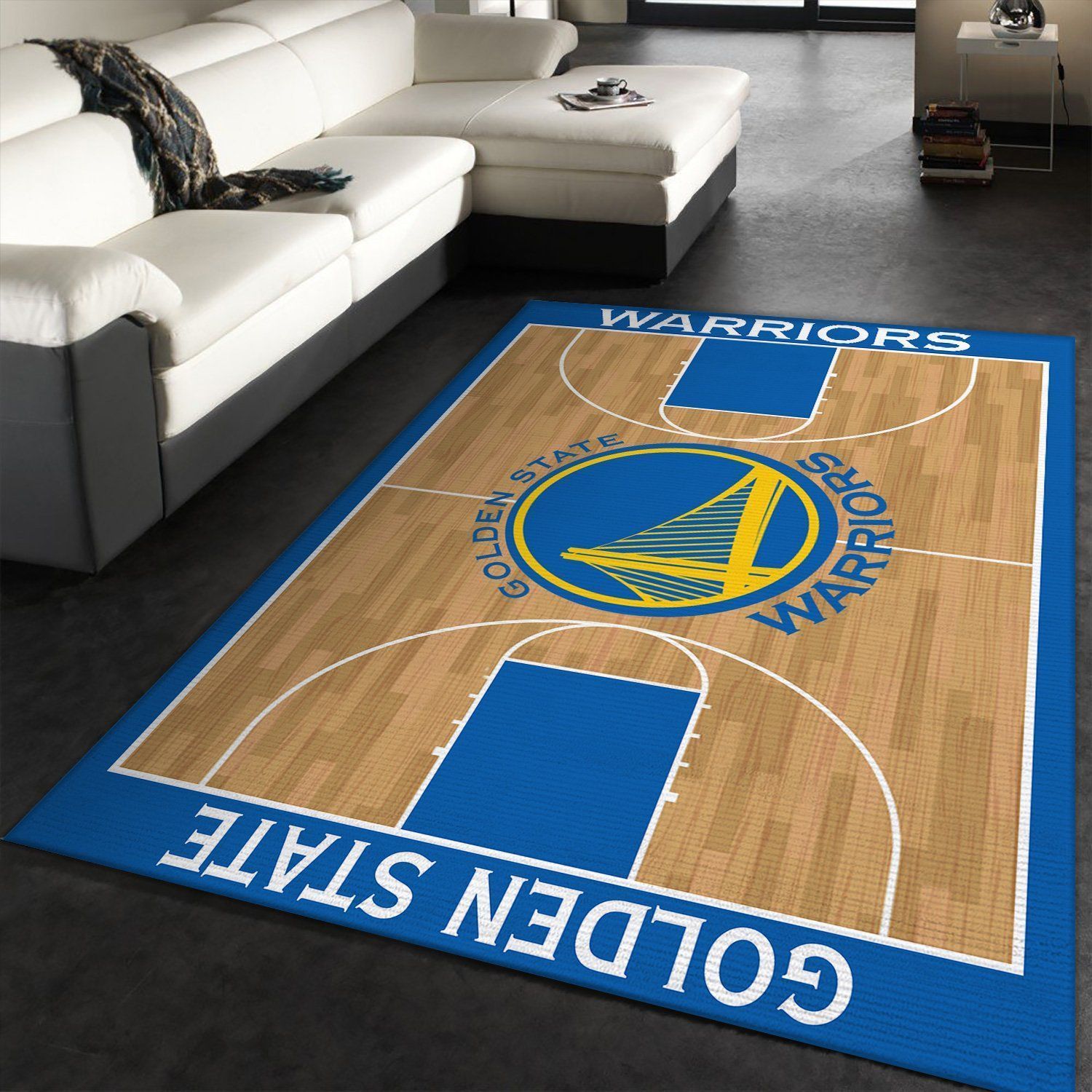 Golden State Warriors Nba Rug Room Carpet Sport Custom Area Floor Home Decor - Indoor Outdoor Rugs