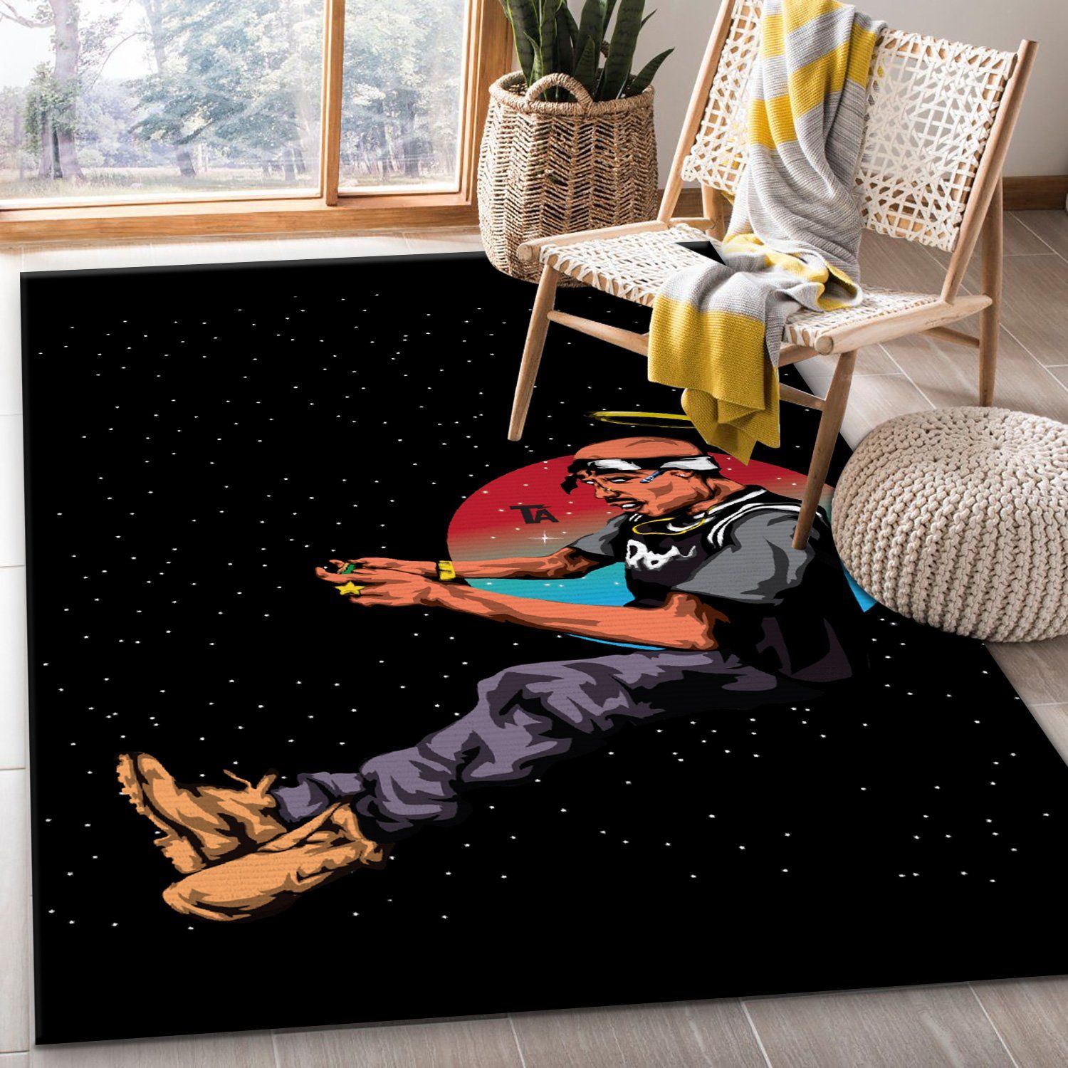 Rapper Ta Area Rug Living Room Rug Family Gift US Decor - Indoor Outdoor Rugs