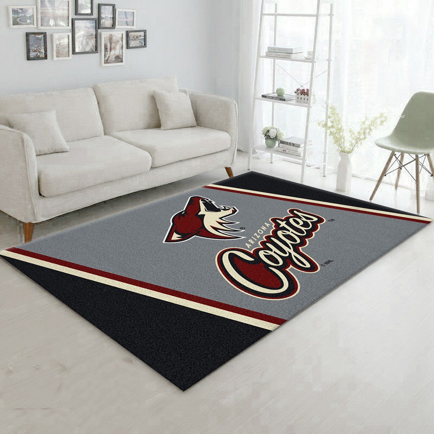 Nhl Spirit Phoenix Coyotes Area Rug, Kitchen Rug, Home Decor Floor Decor - Indoor Outdoor Rugs