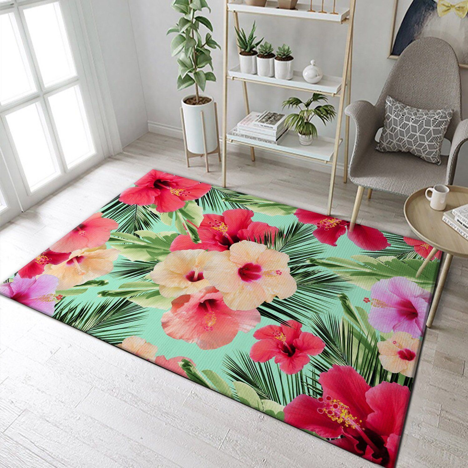 Tropical Hibiscus Dream 1 Area Rug For Christmas, Gift for fans, Home Decor Floor Decor - Indoor Outdoor Rugs