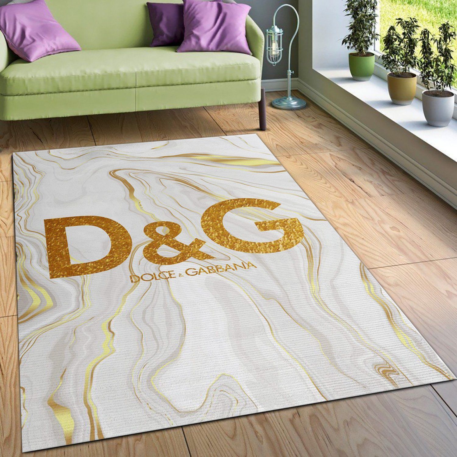 Dolce Gabbana Area Rug Fashion Brand Rug Home Decor Floor Decor - Indoor Outdoor Rugs