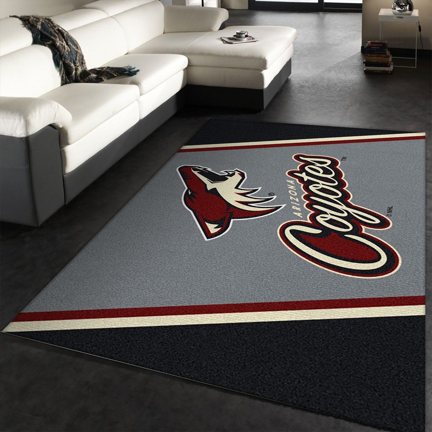 Nhl Spirit Phoenix Coyotes Area Rug, Kitchen Rug, Home Decor Floor Decor - Indoor Outdoor Rugs