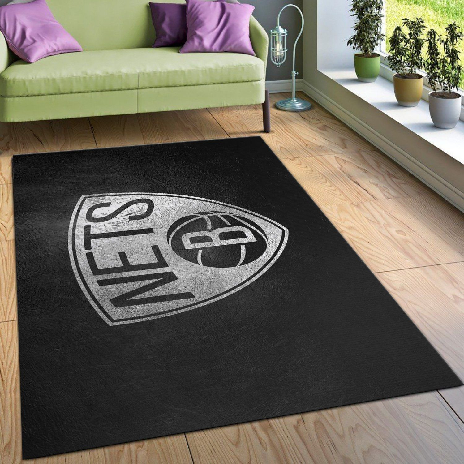 Brooklyn Nets Area Rug Carpet, Living room and bedroom Rug, Home US Decor - Indoor Outdoor Rugs