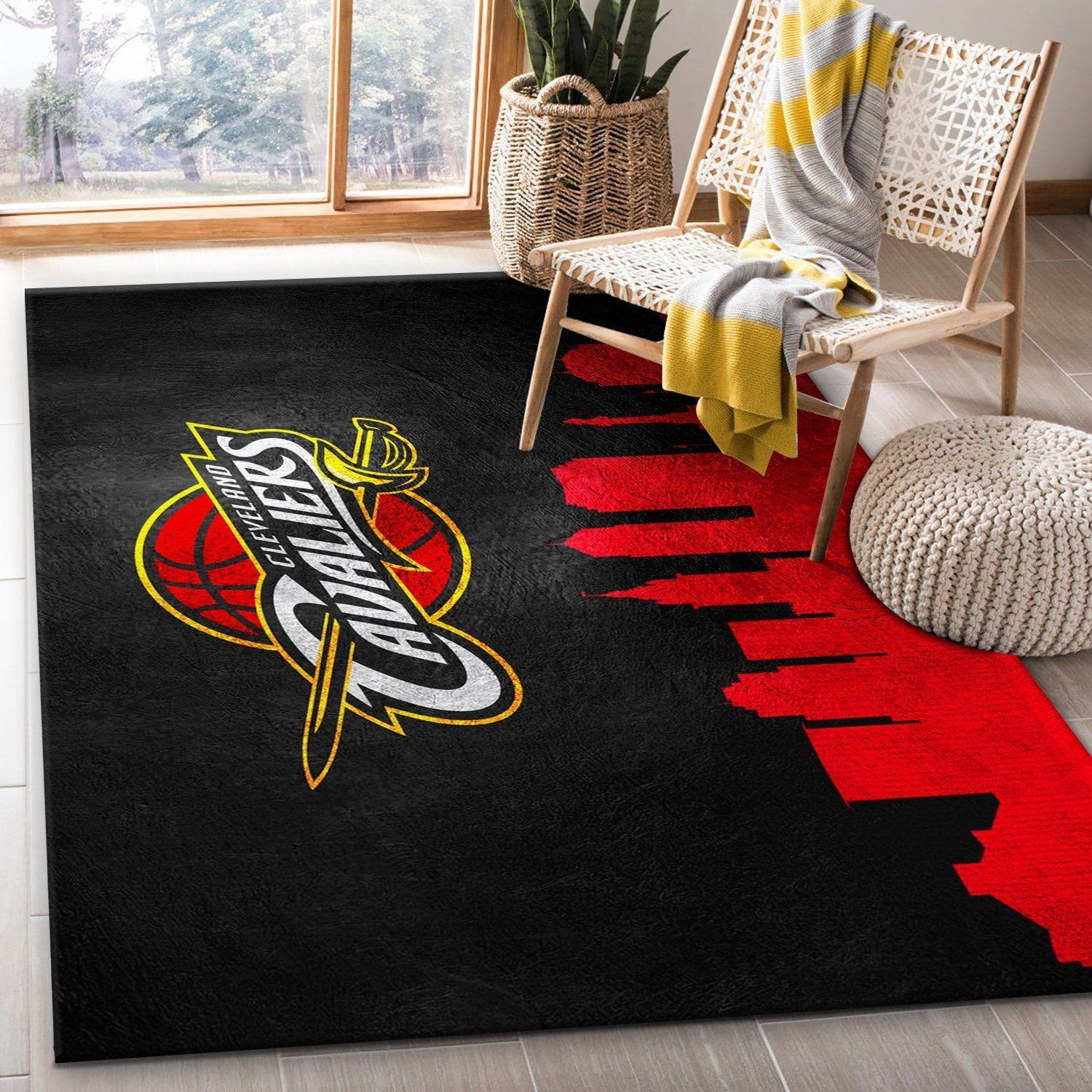 Cleveland Cavaliers Area Rug Carpet, Bedroom, US Gift Decor - Indoor Outdoor Rugs