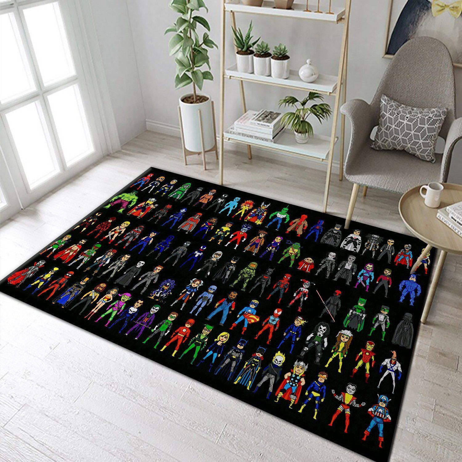 Dc Comics Suit Superheroes Ghost Rider Pixel Art Rug Area Rug Floor Decor - Indoor Outdoor Rugs