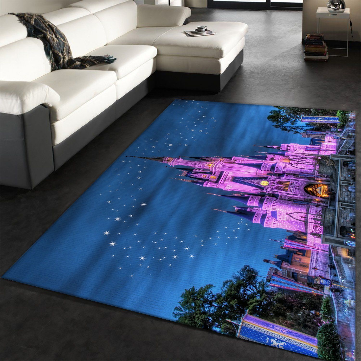 Disney Castle Area Rugs Living Room Carpet DC71202 Local Brands Floor Decor The US Decor - Indoor Outdoor Rugs