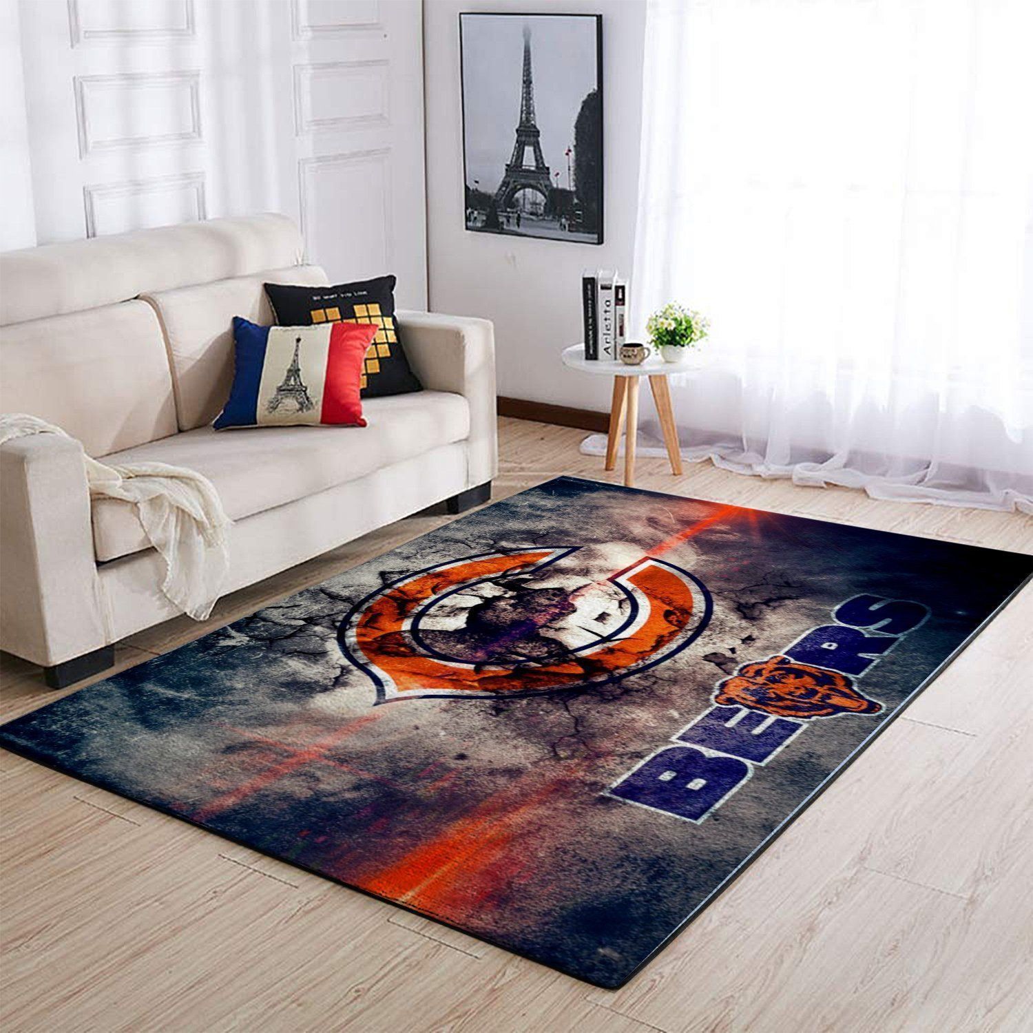 Chicago Bears Area Rug Nfl Football Floor Decor 191007 - Indoor Outdoor Rugs