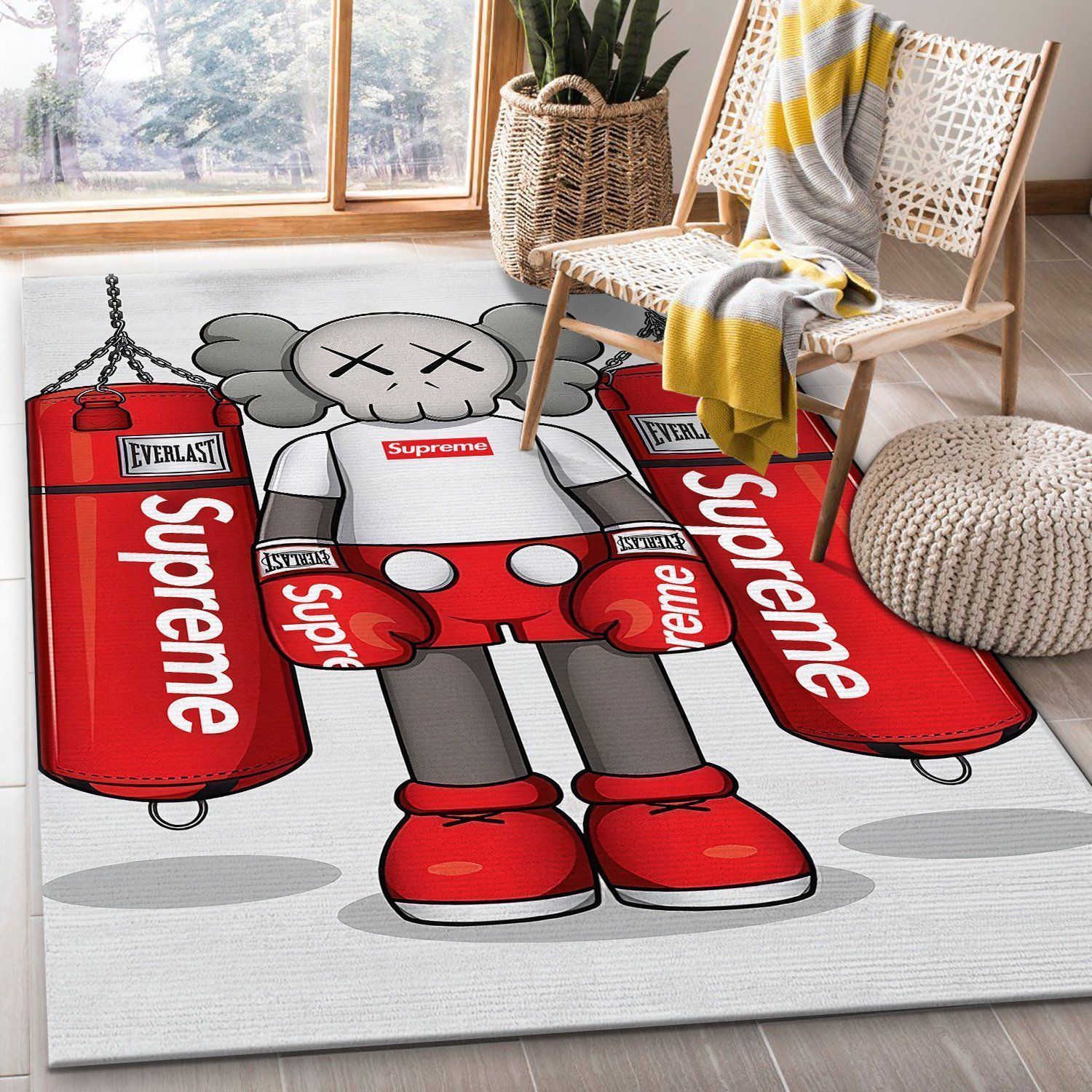 Kaws Supreme Luxury Area Rugs Living Room Carpet Home Fashion Rug Christmas Gift – Indoor Outdoor Rugs