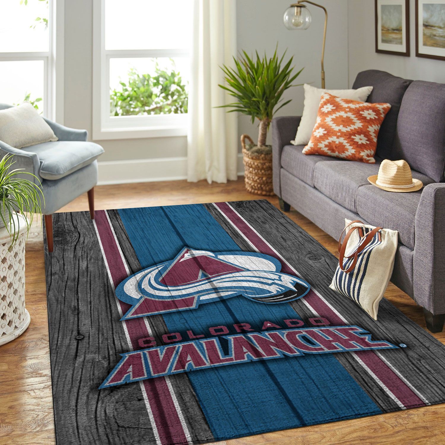 Colorado Avalanche Nhl Team Logo Style Nice Gift Home Decor Rectangle Area Rug - Indoor Outdoor Rugs