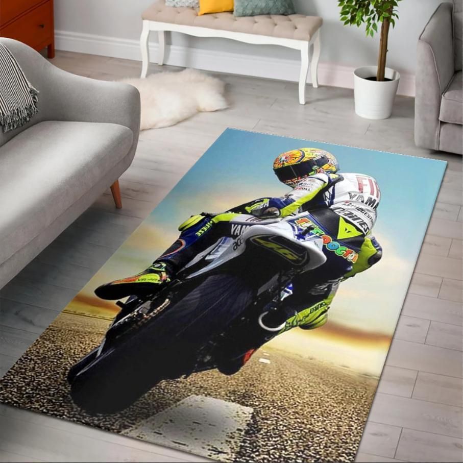 The Doctor Valentino Rossi Vr46 Area Rug Rugs For Living Room Rug Home Decor - Indoor Outdoor Rugs