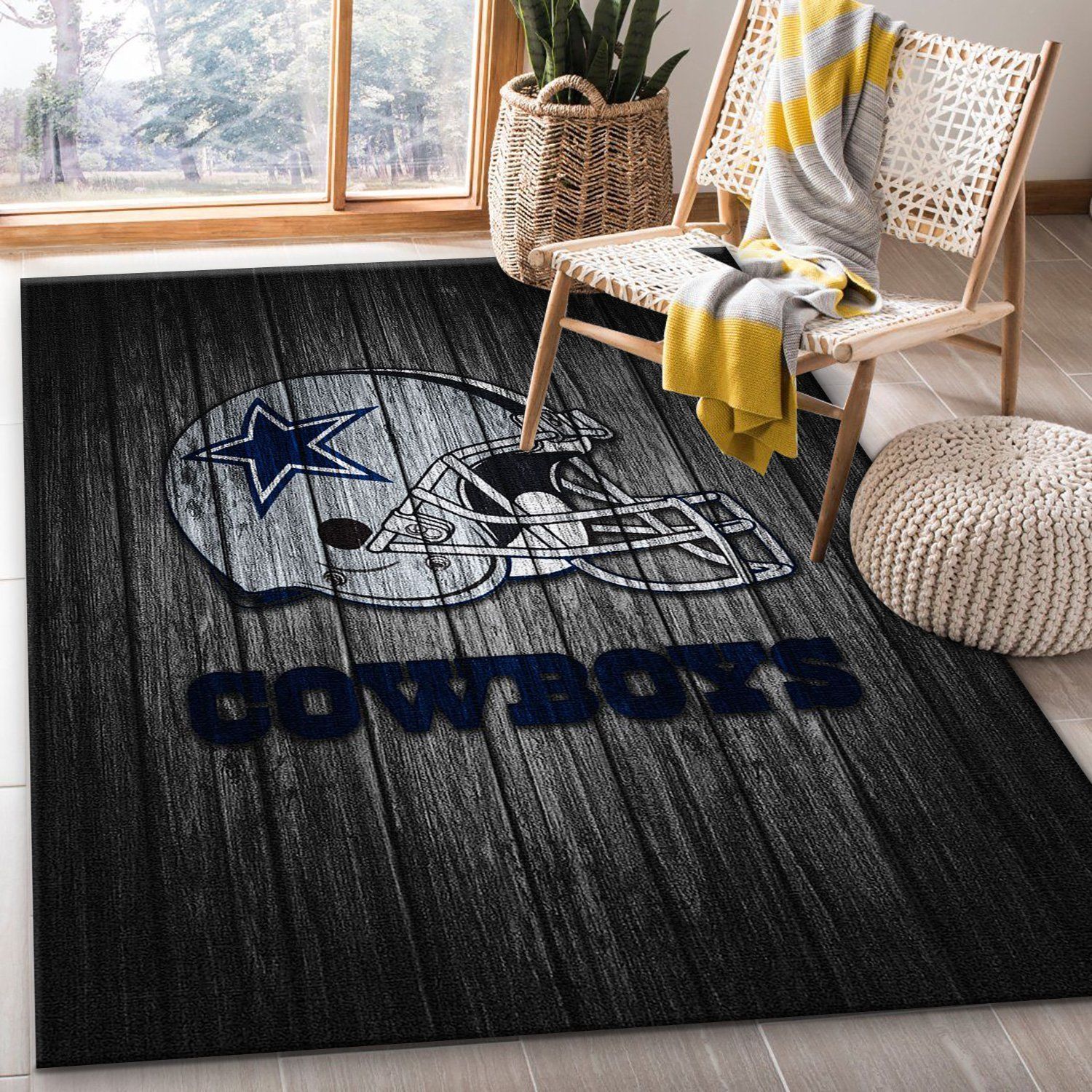 Dallas Cowboys Nfl Area Rug Living Room Rug Home Decor Floor Decor - Indoor Outdoor Rugs