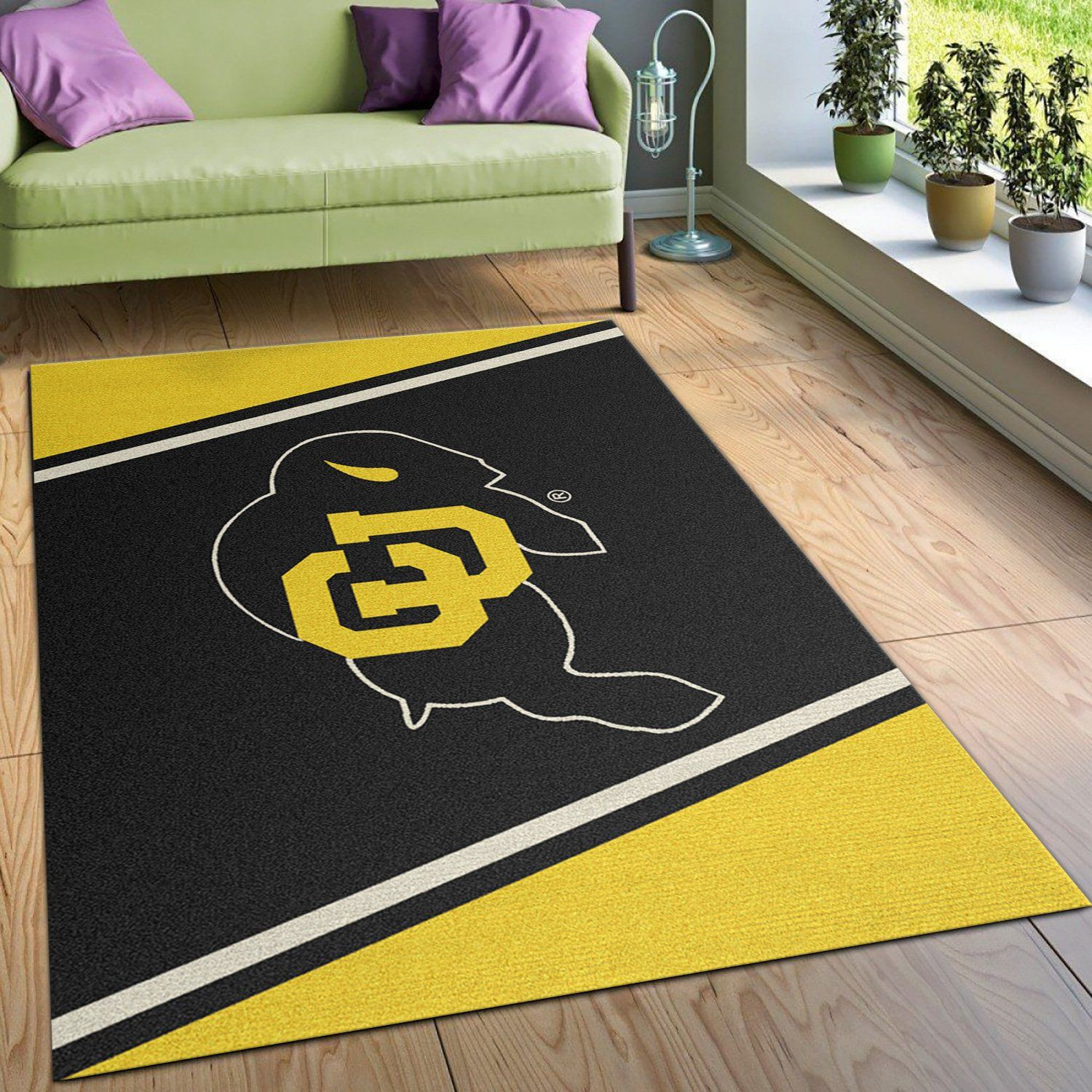 College Spirit Colorado Sport Area Rug Team Logo Christmas Gift US Decor - Indoor Outdoor Rugs