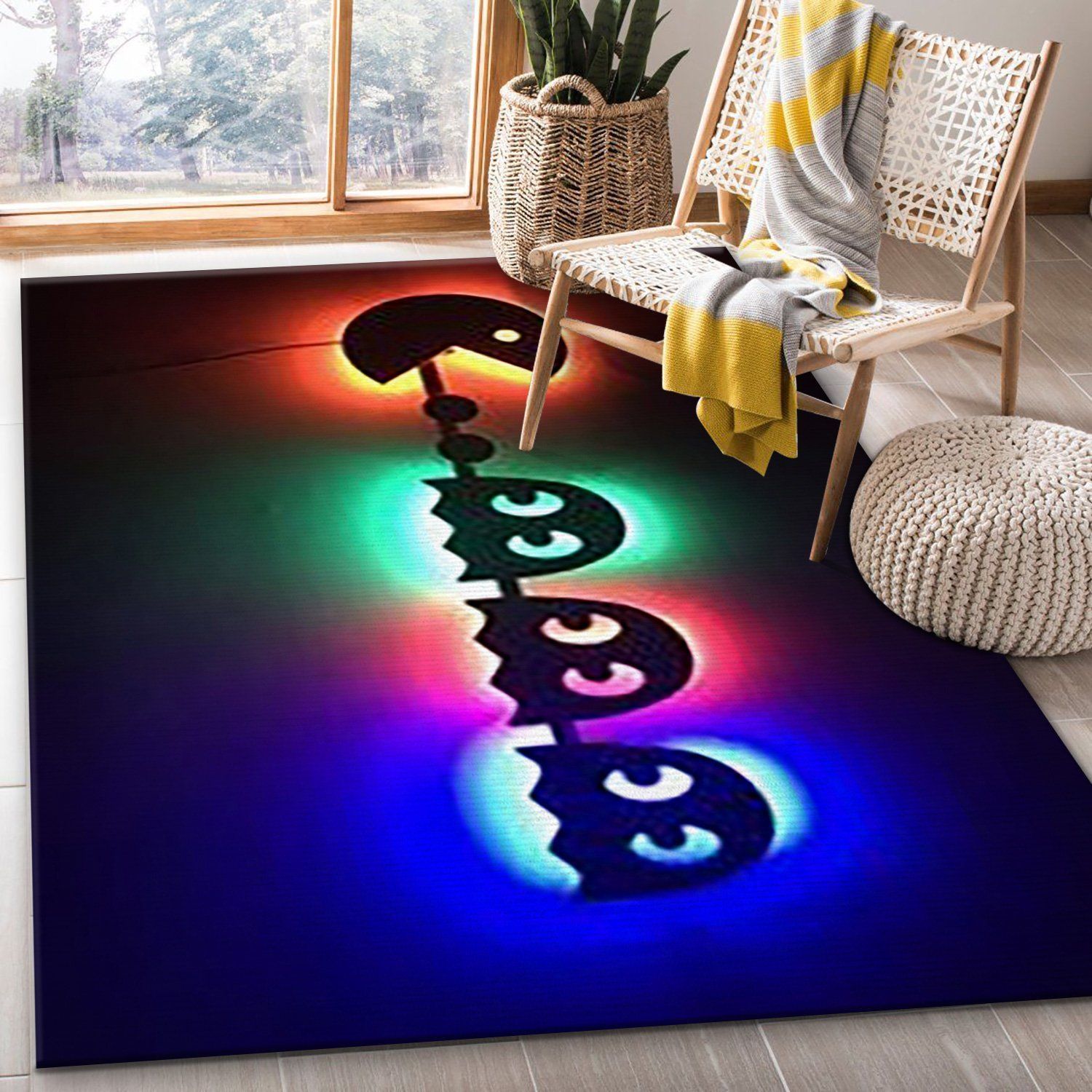 Pacman V1 Rug Bedroom Rug Home US Decor - Indoor Outdoor Rugs