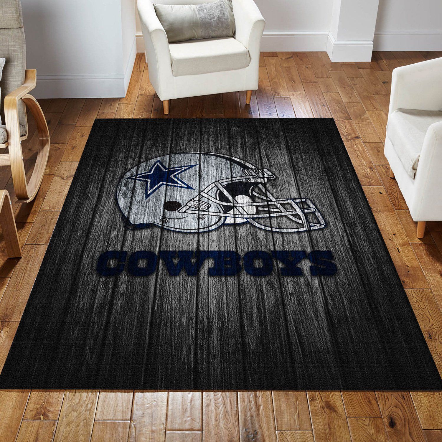 Dallas Cowboys Nfl Area Rug Living Room Rug Home Decor Floor Decor - Indoor Outdoor Rugs