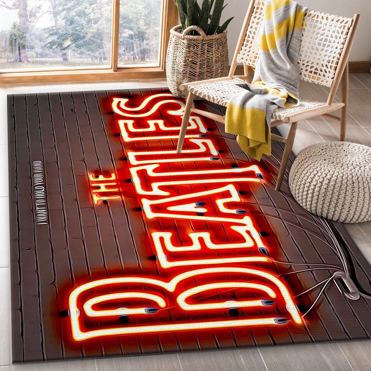 The Beatles Rug Living Room Rug Home Decor Floor Decor - Indoor Outdoor Rugs