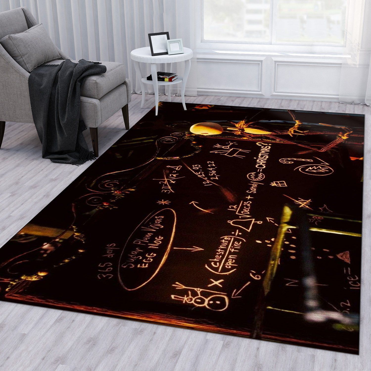 Nightmare Before Christmas Movie Area Rug Bedroom Rug US Gift Decor - Indoor Outdoor Rugs