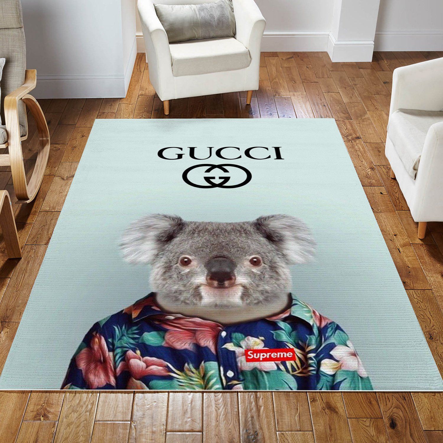 Gucci Area Rug Living Room Rug Family Gift US Decor - Indoor Outdoor Rugs