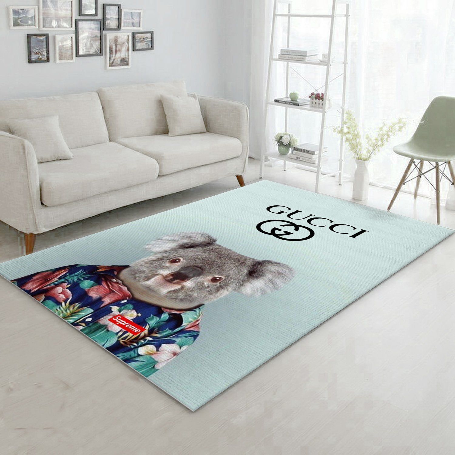 Gucci Area Rug Living Room Rug Family Gift US Decor - Indoor Outdoor Rugs